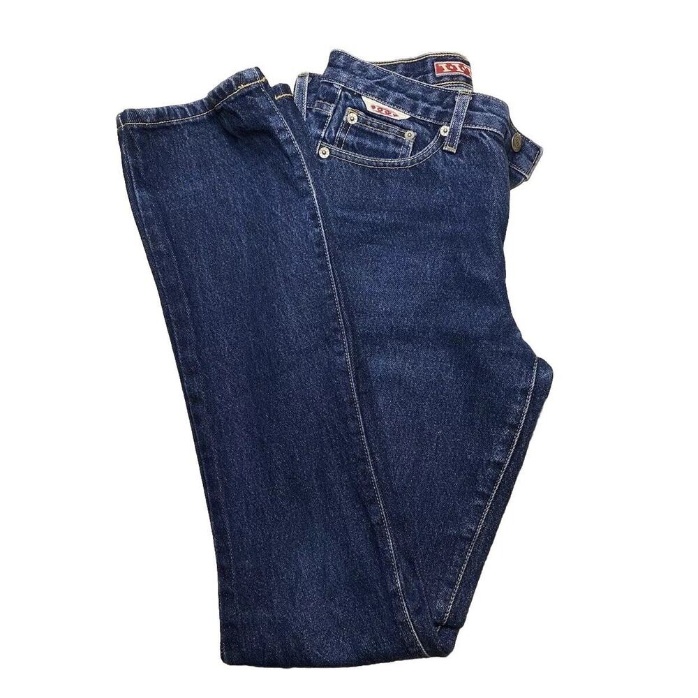 Vintage 1990s I•I•T Jeans Blue Size 5 Junior’s 5 Pockets 28x3433 Flare 7” USA